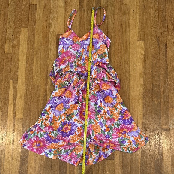 Shein | Women’s Floral Sleeveless Romper with Tie Front - Picture 4 of 16